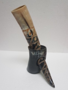 Authentique Trompette de Combat Viking en Corne de Bœuf, Artisanat Naturel, Catégorie Agate, Pièce Décorative de Noël pour la Vente en Gros - Product Image 5