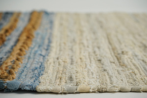 Handmade Jute Denim Area <b>Rug</b> Eco-Friendly and Sustainable Home Decor Accent for a Stylish Natural Living <b>Space</b> - Product Image 6