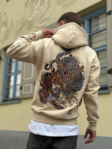 Calidad impresa Regular Fit Street Pullover bordado Sudadera con capucha hombres personalizado 100% algodón polar peso pesado lujo invierno rápido - Product Image 4