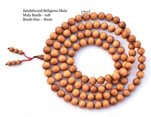 Perles en bois de santal de haute qualité pour la pratique des perles Mala/Mala/bois de santal - Product Image 1