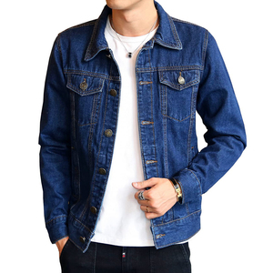 Dernières tendances en matière de vestes en jean pour hommes, manches longues, couleur claire, coupe classique, couture de qualité supérieure, vestes en jean pour hommes sur mesure - Product Image 5