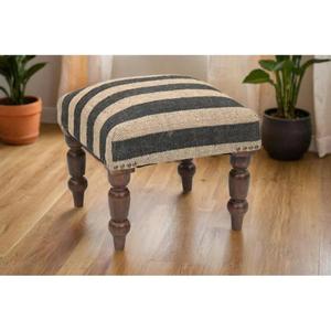 Puf de Cuero Marroquí Hecho a Mano, Otomana Tradicional Artesanal, Decoración del Hogar, Asiento Boho para Sala de Estar - Product Image 1