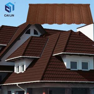 Harga Murah Atap Galvanis Bergelombang Lembar Shingles Batu Warna-warni Dilapisi Logam Atap Ubin Klasik - Product Image 2