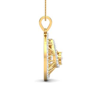 Collar de latón chapado en oro macizo de 18 quilates, colgante de cadena de cuentas, hexagrama, estrella, diseño en espiral, piedra preciosa de circón, regalo de fiesta a la moda - Product Image 2