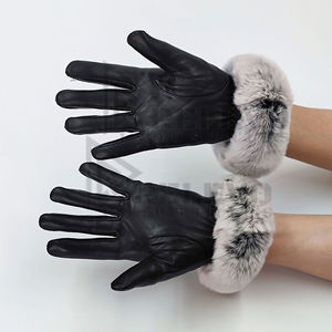 ถุงมือมอเตอร์ไซค์ขายส่งสีดำ หนังวัวแท้ คุณภาพดี ราคาถูก สำหรับกิจกรรมกลางแจ้ง ตั้งแคมป์ ขับรถ ทำสวน งานก่อสร้าง - Product Image 4