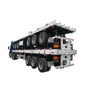 Semirremolque de Plataforma Plana Usado de 3, 4 y 5 Ejes, 12.5m, para Contenedores de 20 y 40 Pies, Capacidad de 50-60T - Product Image 6