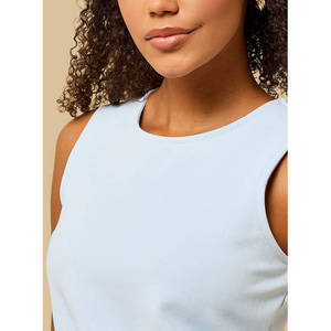 Women's Basic Strap Crop <b>Tank</b> <b>Top</b>-Breathable Knitted Casual & Trendy <b>Vintage</b> Style XS - Product Image 6