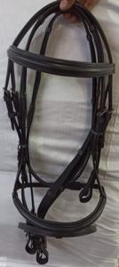 Brida de caballo de cuero genuino personalizada para carreras y deportes ecuestres al aire libre Cabestros de calidad premium - Product Image 5