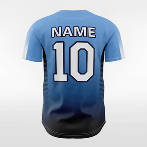 Camisetas de Béisbol Unisex de Primera Calidad, Blancas con Rayas Azul Cielo, Estilo Deportivo, Tallas Grandes, Secado Rápido, Transpirables, Diseño Personalizado, Transferencia Térmica - Product Image 3