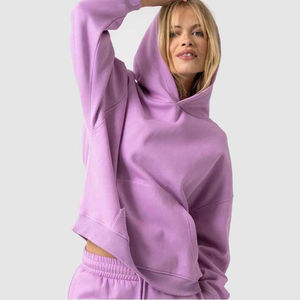 OEM Logo personnalisé Sweatshirts à capuche épais en polaire Sweatshirts à capuche unisexe Hip Hop Sweats à capuche d'hiver lourds pour les femmes - Product Image 3