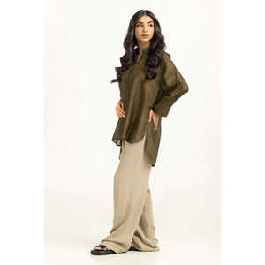 Camisa de Lino 100% para Mujer WM-CS-SS25-511 Talla XL Estilo Casual Formal Retro Simple Larga Otoño Verano Primavera XS Sólida - Product Image 5