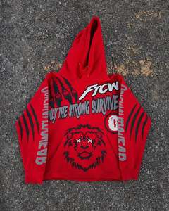 Sudadera con Capucha de Moda Nueva, Lavado Ácido, 420 Gsm, Impresión DTG, Estilo Urbano Vintage, Corte Holgado y Cuadrado para Hombre - Product Image 2