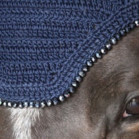 Conception personnalisée Cheval Mouche Voile Oreille Bonnet Produits D'équitation Haute Qualité Cheval Produits Oreille Bonnet En Gros