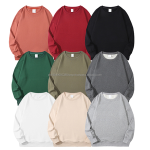 Sudadera con cuello redondo negra lisa con logotipo personalizado para hombre, sudadera con capucha, sudadera con capucha de talla grande para hombre - Product Image 1