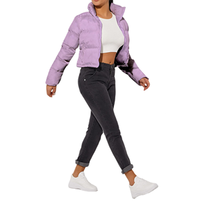 แจ็กเก็ตบุนวมแบบมีซิปรูดซิปขึ้นมาใหม่มีไซส์2026ฤดูหนาว - Product Image 4