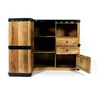 Nouveau design, dalle de bois industrielle vintage à la mode, table de bureau, comptoir de bar pour restaurant, meubles de bar en bois de manguier