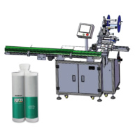 Machine d'application d'étiquettes adhésives semi-automatique manuelle SLC-TB001 pour cartouches plates et bouteilles carrées, avec prix d'usine