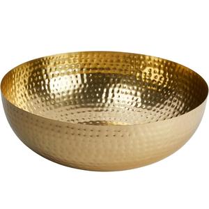 Top Selling Premium Golden Metal Serving Bowl Handmade Hammered Technique for Luxury Dining Customized for Hotels and Home Use - Product Image 6