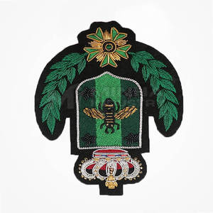 Badges brodés à la main de haute qualité fabriqués au Pakistan, fabrication de haute qualité, badge brodé à la main - Product Image 3