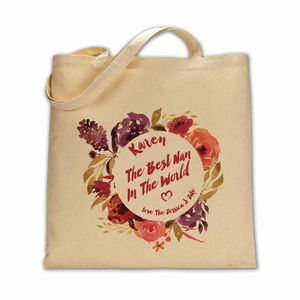 Bolsa de regalo de lona reciclada ecológica impresa promocional Bolsas de compras reutilizables Bolsa de lona de algodón con logotipo personalizado - Product Image 1