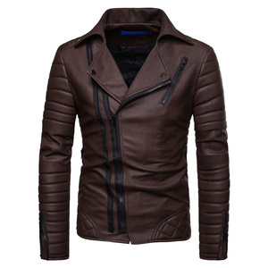 Veste en cuir de qualité supérieure pour hommes Vestes en cuir véritable aux prix de gros Veste en cuir marron pour hommes - Product Image 6