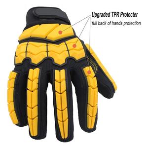 Venta caliente Guantes de impacto personalizados Guantes de seguridad de cuero de diseño profesional para protección Directo de fábrica - Product Image 4