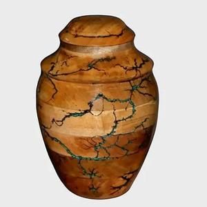 Handmade Large Adult Male Urn Turned Wood Cremation Ashes <b>Vase</b> Handcrafted <b>Memorial</b> Funeral Urn for Human Ashes - Product Image 1