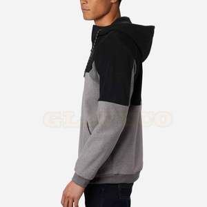 Sweat-shirts en polaire unis pour hommes, prix de gros, design personnalisé, coton mélangé de haute qualité, coupe ample - Product Image 3