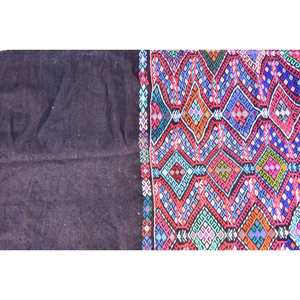 Alfombra de lana negra tradicional hecha a mano, 8,1 3,2 x pies, diseño rectangular de retazos turcos para sala de estar, respaldo de látex, Alfombra de noche - Product Image 5