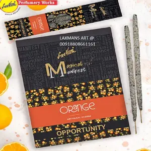 Popular Fragrance Sreevani Orange Basil Perfumed Hand Rolled Incense Sticks Pack Wholesale From India