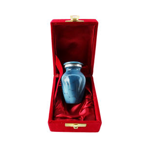 Proveedores al por mayor de urnas de cremación funeraria de latón creativas urna de cremación de metal para recuerdo de cenizas funerarias humanas adultas - Product Image 1