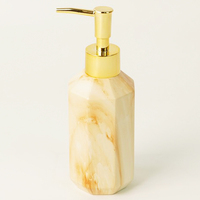 Ensemble d'accessoires de salle de bain en résine comprenant un distributeur de savon Boîte à mouchoirs Porte-brosse à dents Ensemble de toilette stocké Hôtel Maison