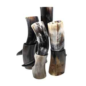 Corne viking polie à la main avec support, style animal, pour la consommation traditionnelle nordique, usage décoratif lors d'occasions spéciales - Product Image 4