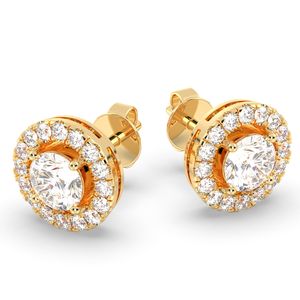 REYES Nouvelle conception Argent sterling 925 1,42 carat Diamant cultivé en laboratoire CVD HPHT Boucles d'oreilles à visser pour femmes Bijoux fins - Product Image 2