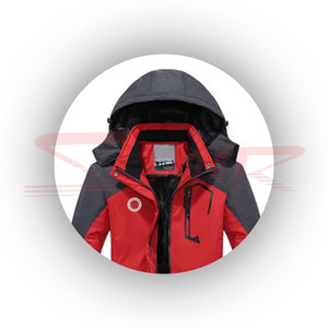Custom Hooded Men's Windbreaker <b>Jacket</b> Zipper Knitted High Quality Waterproof <b>Plus</b> <b>Size</b> Breathable Eco-Friendly for Winter - Product Image 3
