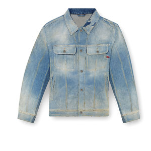 Boutonné à manches longues hommes poches avant Street Wear veste en jean noir Denim Cowboy Jeans veste pour garçons - Product Image 1
