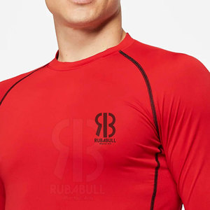 เสื้อแรชการ์ดกีฬาแบบกำหนดเอง น้ำหนักเบา ยืดหยุ่นได้ เหมาะสำหรับผู้ชาย วิ่ง ปั่นจักรยาน และออกกำลังกาย - Product Image 4