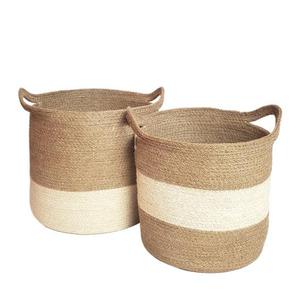 Multifunctional Collectable <b>Baskets</b> Set Customized Color Jute <b>Basket</b> and Buckets and Bin for Household <b>Storage</b> Use & Kitchenware - Product Image 6