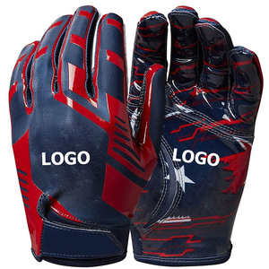 Gants de football américain pour adultes en gros Gants de football pour jeunes personnalisés Gants de football brillants - Product Image 4