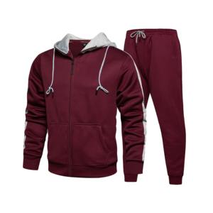 Chándal de entrenamiento de invierno informal para hombre personalizado OEM traje de jogging de sublimación bajo MOQ para entrenamiento ropa de calle impreso informal - Product Image 5