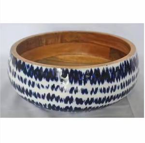 Vajilla decorativa de madera para el hogar y la cocina, cuenco para servir, fabricado por un exportador indio - Product Image 5