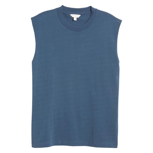 Camisetas de Gimnasio para Hombre con Logotipo Personalizado al por Mayor, Camisetas de Tirantes Transpirables de Algodón y Fibra de Bambú para Fisicoculturismo, Estilo Casual, Tejido de Punto - Product Image 5