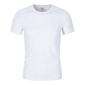 T-shirt blanc en coton 160gsm Impression de logo personnalisé T-shirt à col rond en coton bon marché pour hommes - Product Image 4