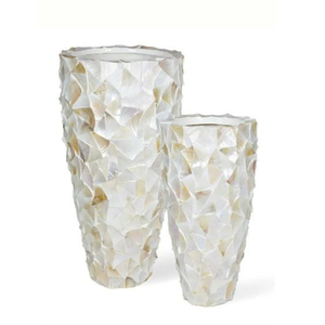 Nouvel arrivage Vase à fleurs en incrustation d'os Argenterie de grande qualité Vase à fleurs intérieur et extérieur en aluminium Pot à vendre - Product Image 5