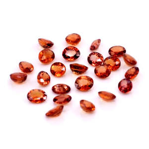 Zafiros Naranja Naturales Calibrados en Forma Ovalada de 3x4mm y 4x5mm, Gemas Minerales de Cristal Fino, Tamaños Personalizados - Product Image 1