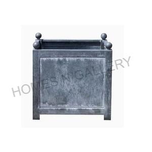 Pots de jardinières en fer métallique de haute qualité, forme carrée, finition mate noire, pour décoration de jardin extérieur, fabriqués en inde - Product Image 5