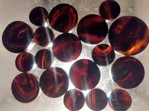 Boutons de couleur de corne naturelle écologiques fabriqués à la main Technique brute pour la couture de projets de bricolage-Blazers Costumes Manteaux Vêtements - Product Image 2