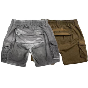 "Short en jean personnalisé taille moyenne lavé à l'acide Short en denim 100% coton respirant et vieilli 2025 Meilleur fournisseur OEM ODM" - Product Image 1