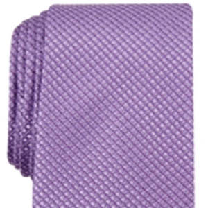 Cravatta Alfani da Uomo Costello Taglia Unica Viola in Misto Seta e Lana con Motivi Casual Floreali Jacquard a Pois e Righe, Confezionata in Scatola Regalo - Product Image 2