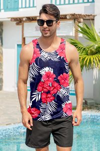 <b>Mens</b> Tank Top 100% Cotton 3D Print Breathable Fabric Lightweight Sleeveless Shirt Ideal For Gym Fitness And Casual Summer Wear - Product Image 4